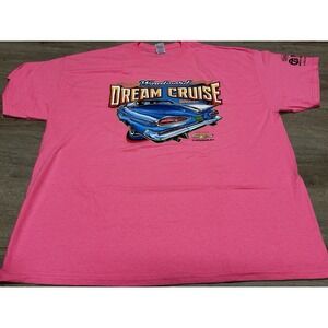 Woodward‎ Dream Cruise T-Shirt - Car Show - Men's 2XL - Pink Graphic Classic Car